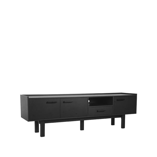 LABEL51 Tv-meubel Cali - Zwart - Eiken - Majorr