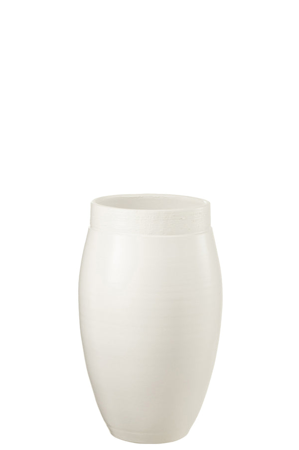 Vase Gio Ceramic White Small - Majorr