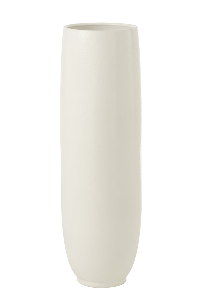 Vase Ying Ceramic White Large - Majorr