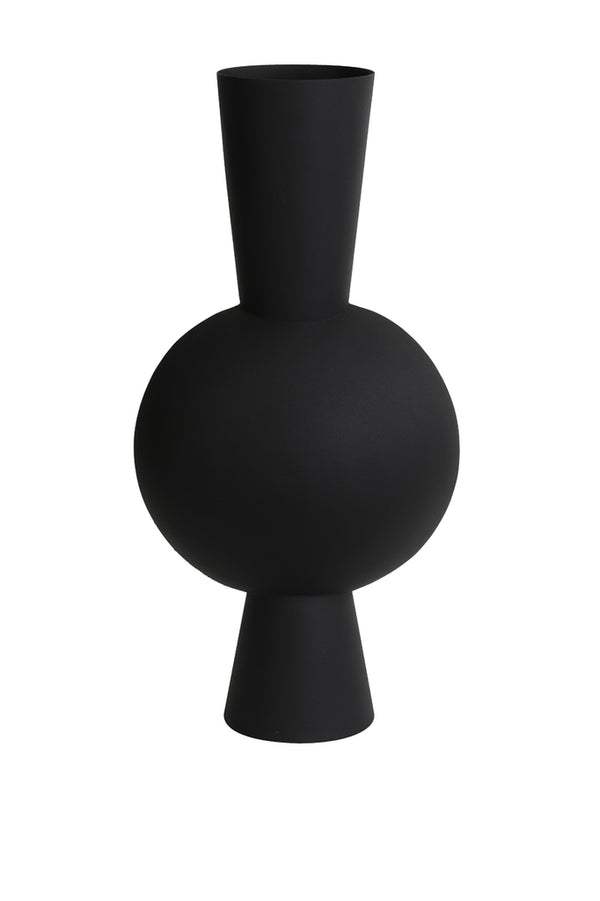 Vase deco 31x20x60 cm KAVANDU matt black - Majorr