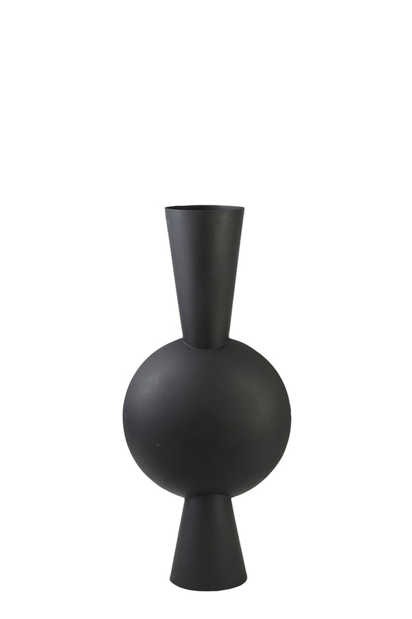 Vase deco 37,5x22x81 cm KAVANDU matt black - Majorr