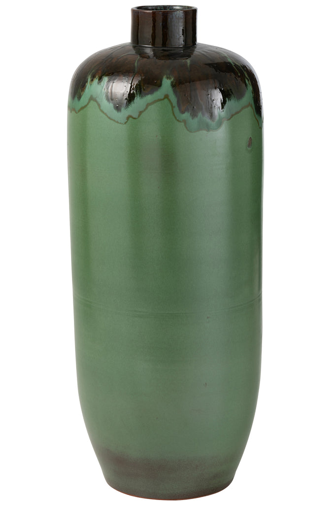 Vase Aline Ceramic Green Large - Majorr