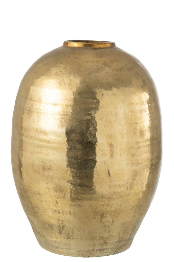 Vase Arya Metal Gold Large - Majorr