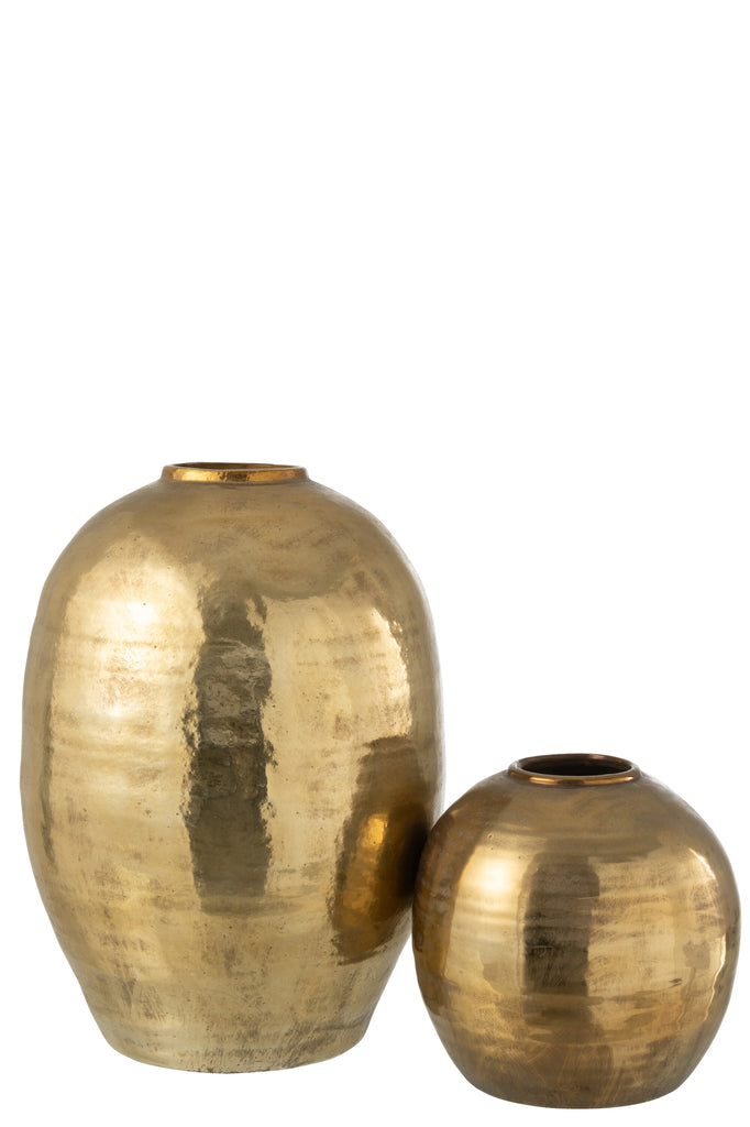 Vase Arya Metal Gold Large - Majorr