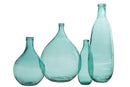 Vase Bottle Glass Aqua Large - Majorr