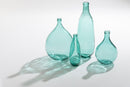 Vase Bottle Glass Aqua Large - Majorr