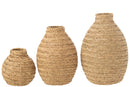 Vase Braided Seagrass Natural Large - Majorr