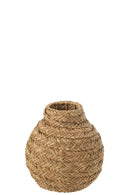 Vase Braided Seagrass Natural Small - Majorr
