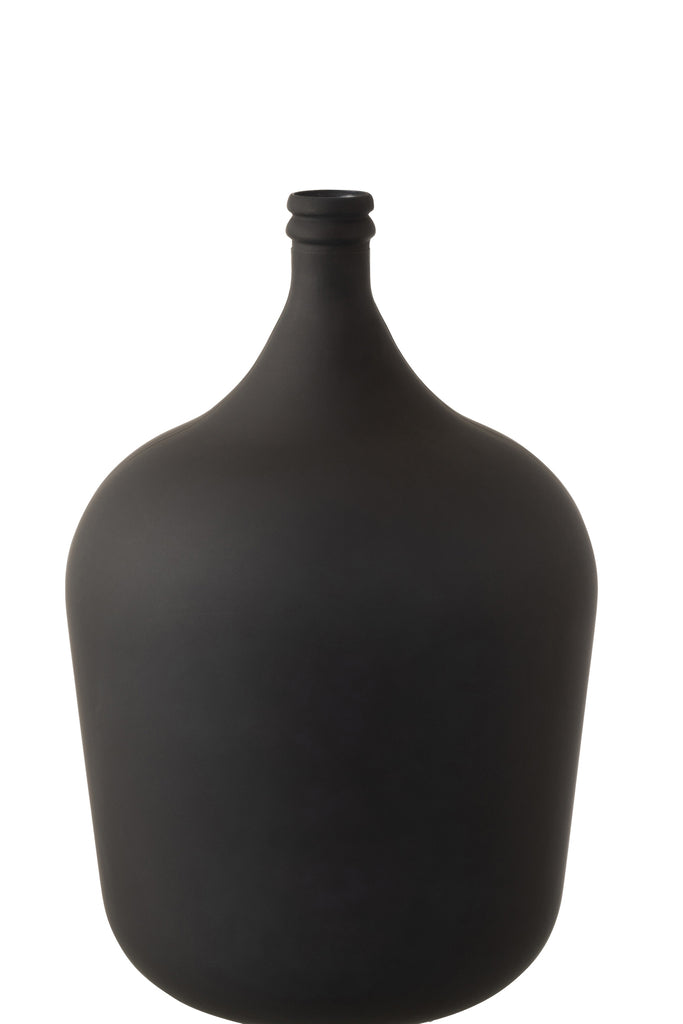 Vase Carafe Glass Matte Black - Majorr