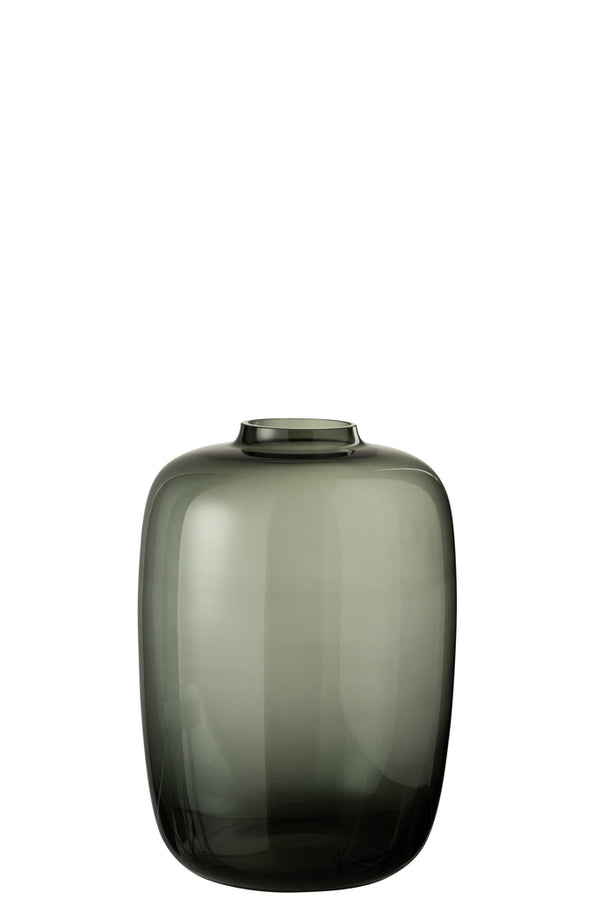 Vase Cleo Glass Grey Small - Majorr