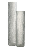 Vase Cylinder Ceramic Beige/Light Brown Small - Majorr