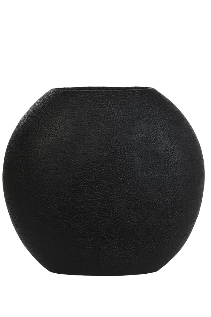 Vase deco 49,5x20x45 cm RAYSKIN matt black - Majorr