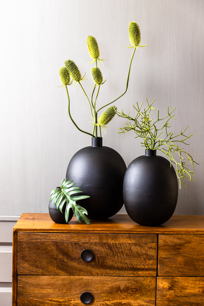 Vase deco 26x34 cm BINCO matt black - Majorr