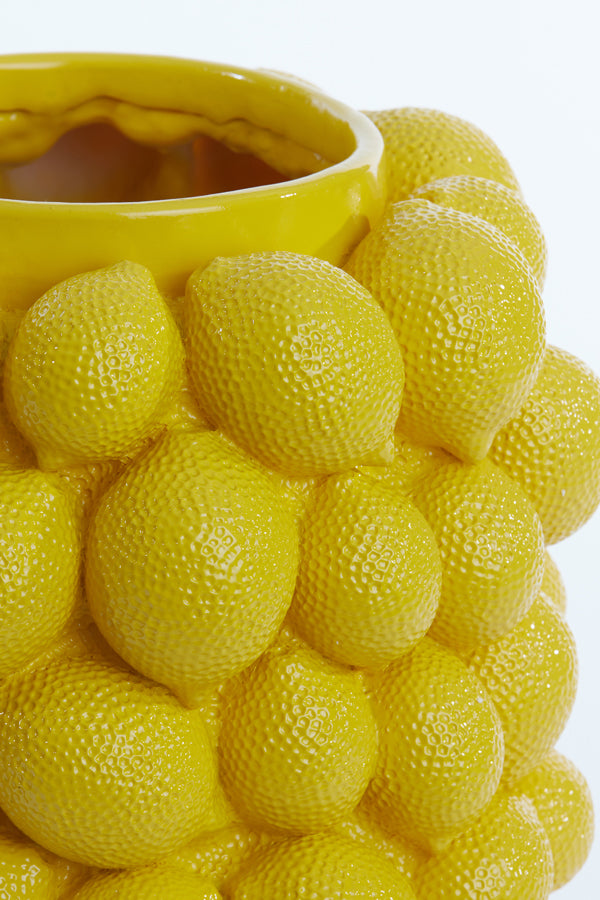 Vase deco Ø31x41 cm LEMON yellow - Majorr
