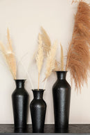 Vase Dunja Antique Zwart M - Majorr