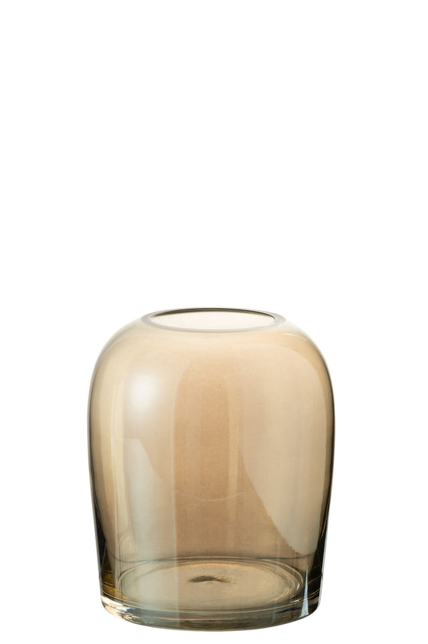 Vase Egg Glass Brown Small - Majorr