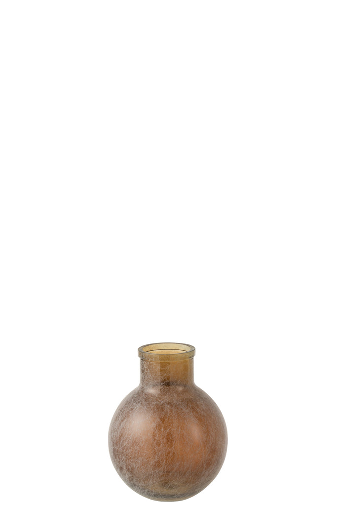 Vase Glass Brown Wash - Majorr