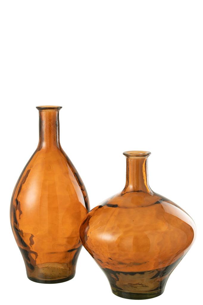 Vase High Glass Brown - Majorr