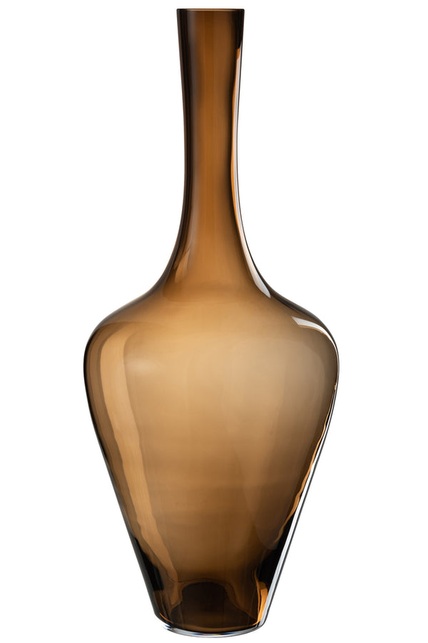 Vase Joni Glass Amber Large - Majorr