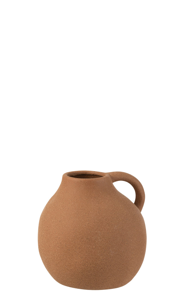 Vase Jug Ceramic Brown Small - Majorr