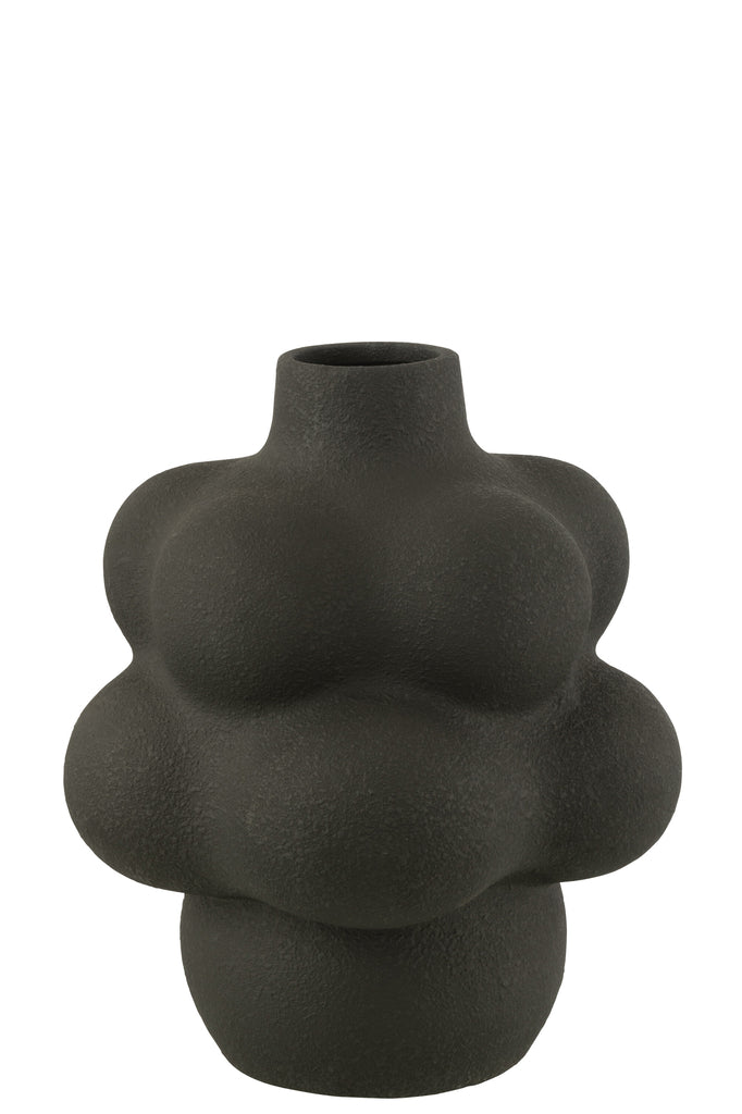 Vase Lio Clay Black Large - Majorr