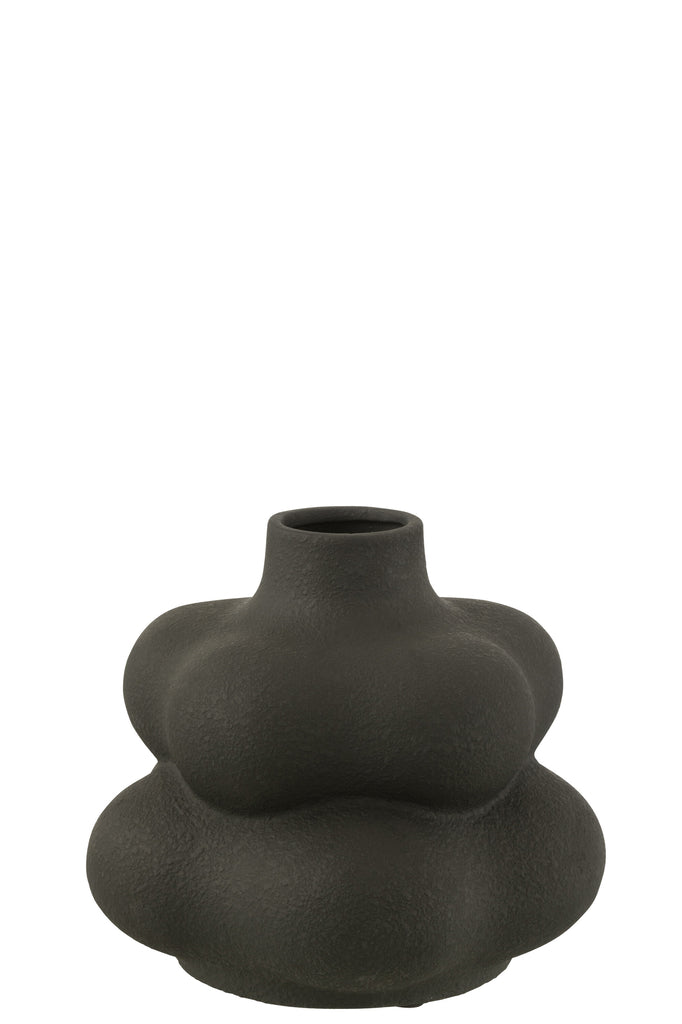 Vase Lio Clay Black Small - Majorr