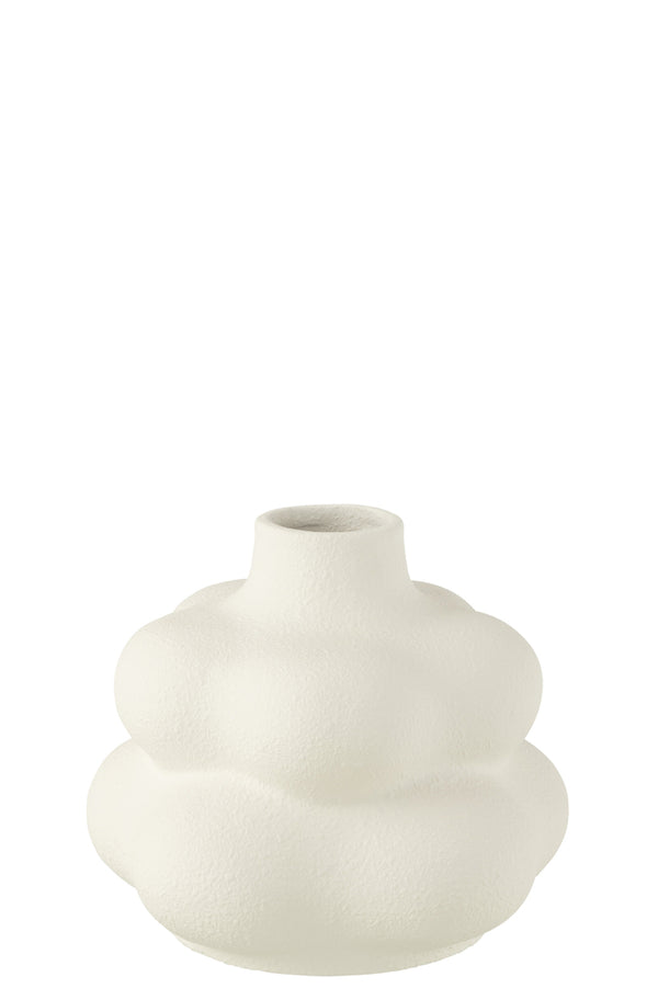 Vase Lio Clay White Small - Majorr