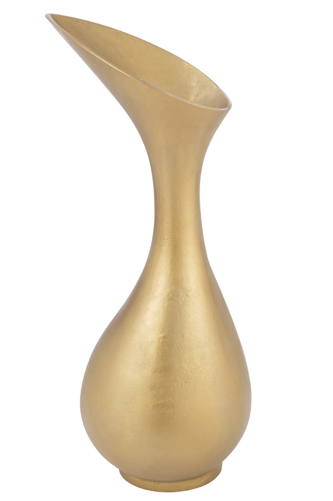 Vase Olivia Aluminium Gold Large - Majorr