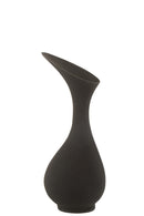 Vase Olivia Rough Aluminium Black Medium - Majorr