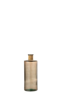 Vase Safari Glass Light Brown Small - Majorr