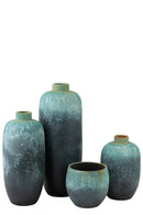 Vase Vintage Ceramic Azure Large - Majorr