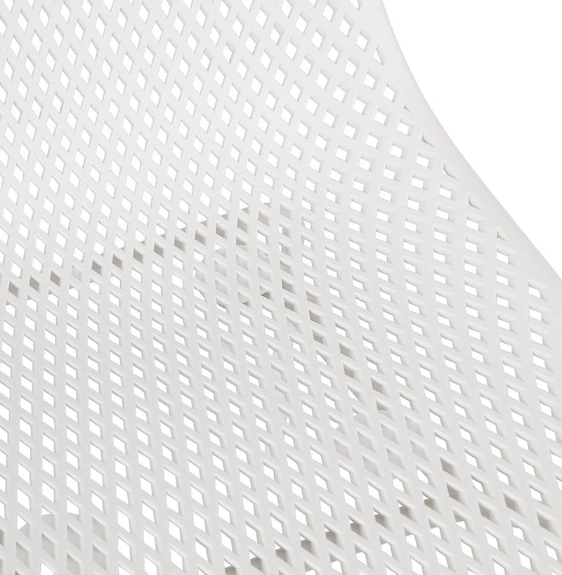 Witte geperforeerde design stoel 'VIKY' binnen/buiten - Majorr
