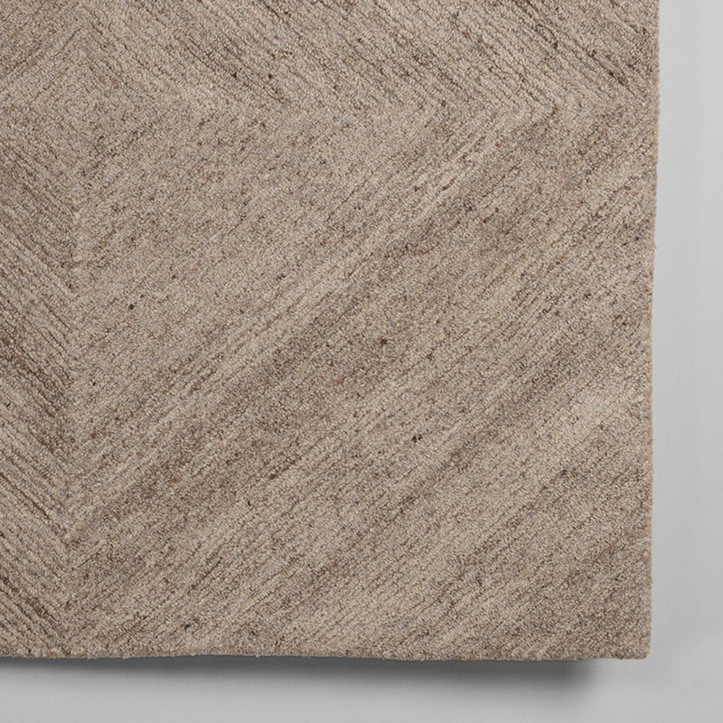 LABEL51 Vloerkleden Blendy - Taupe - Wol - 160x230 cm - Majorr