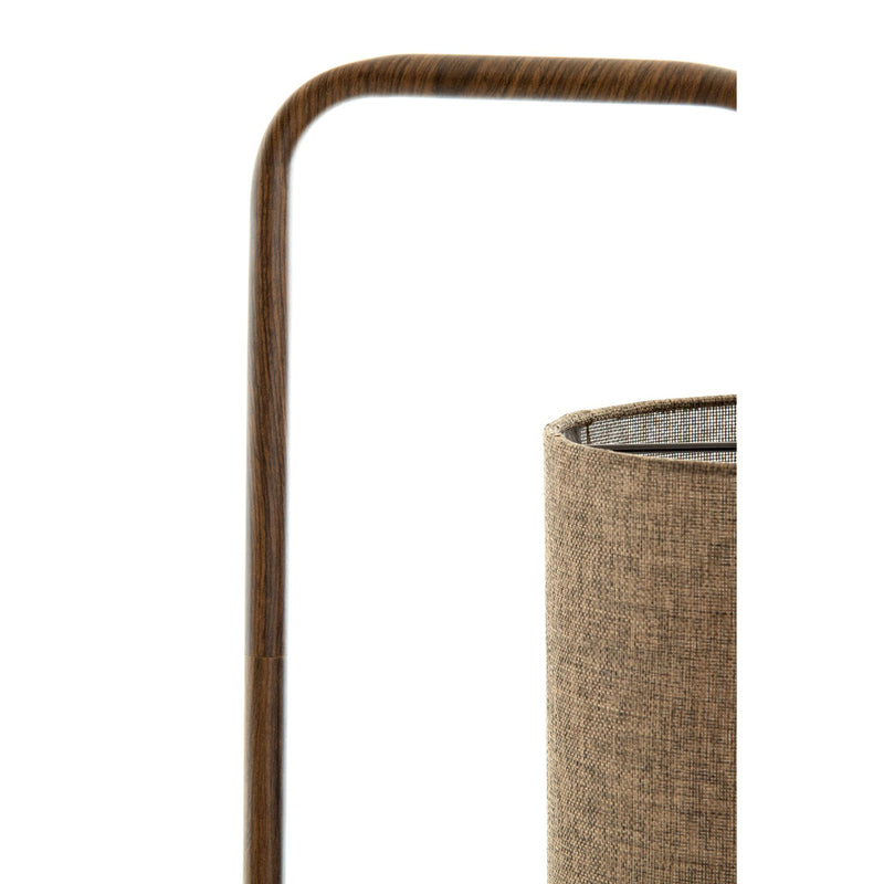 Vloerlamp Donio - Bruin - 33.5x28x155cm - Majorr