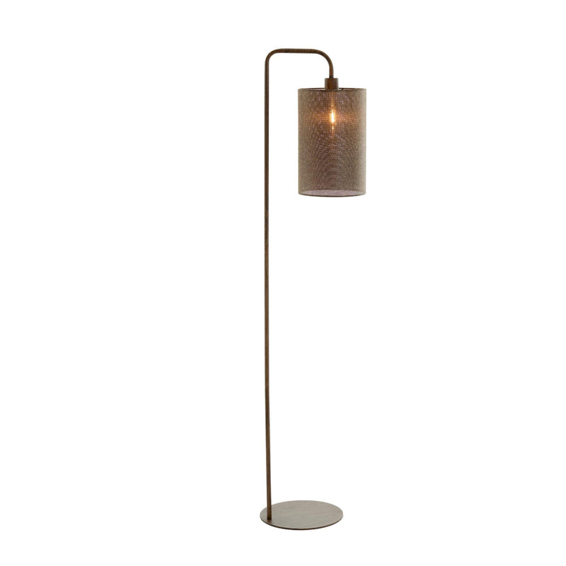 Vloerlamp Donio - Bruin - 33.5x28x155cm