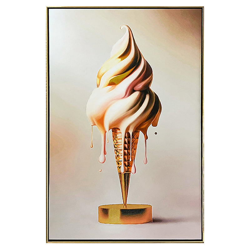 Wall art Icecream (Gold) - Majorr