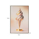 Wall art Icecream (Gold) - Majorr