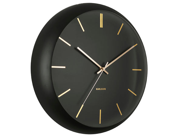 Wall clock Globe black, Design Armando Breeveld