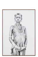 Wall Deco Boy Canvas/Wood Beige - Majorr