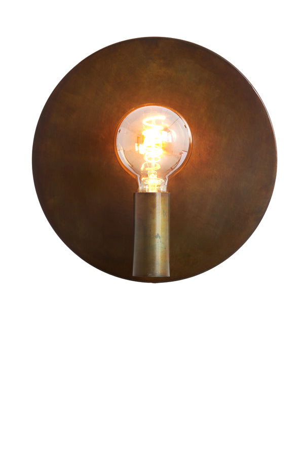 Wall lamp 30 cm DISC gold-grey - Majorr