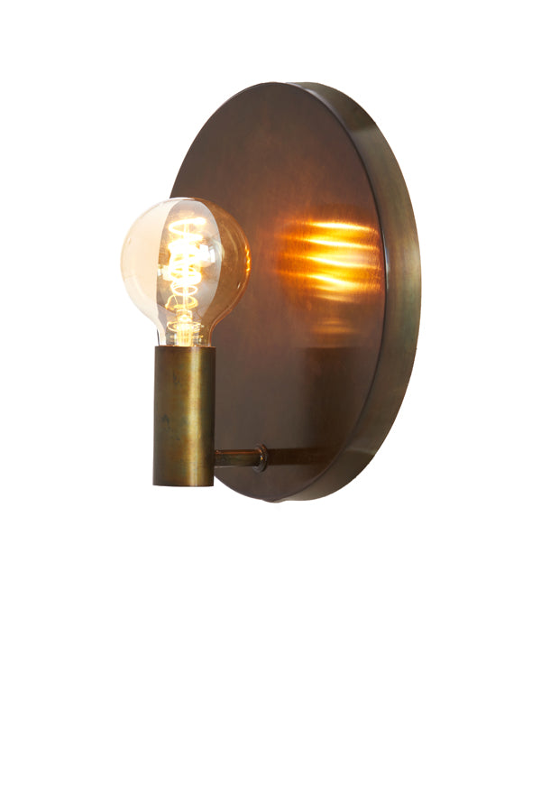 Wall lamp 30 cm DISC gold-grey - Majorr