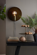 Wall lamp 30 cm DISC gold-grey - Majorr