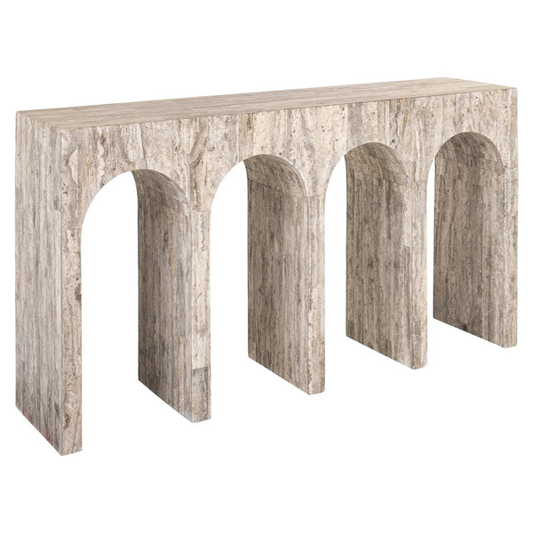 Wandtafel La Rague natural grey travertine (Grijs) - Majorr