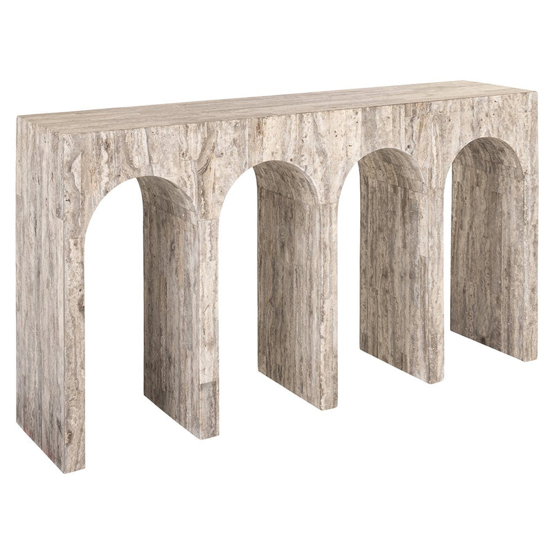 Wandtafel La Rague natural grey travertine (Grijs) - Majorr