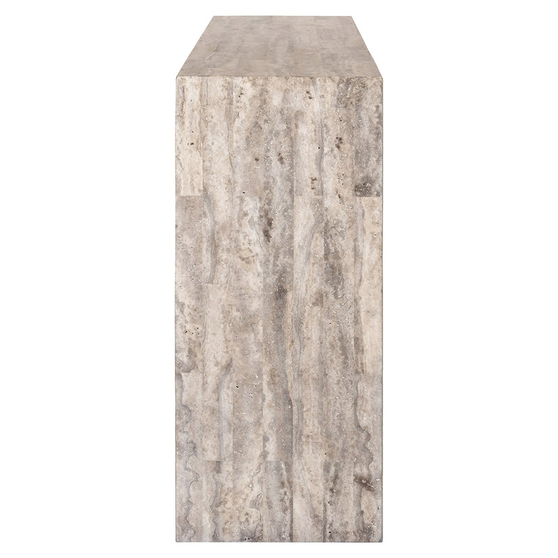 Wandtafel La Rague natural grey travertine (Grijs) - Majorr