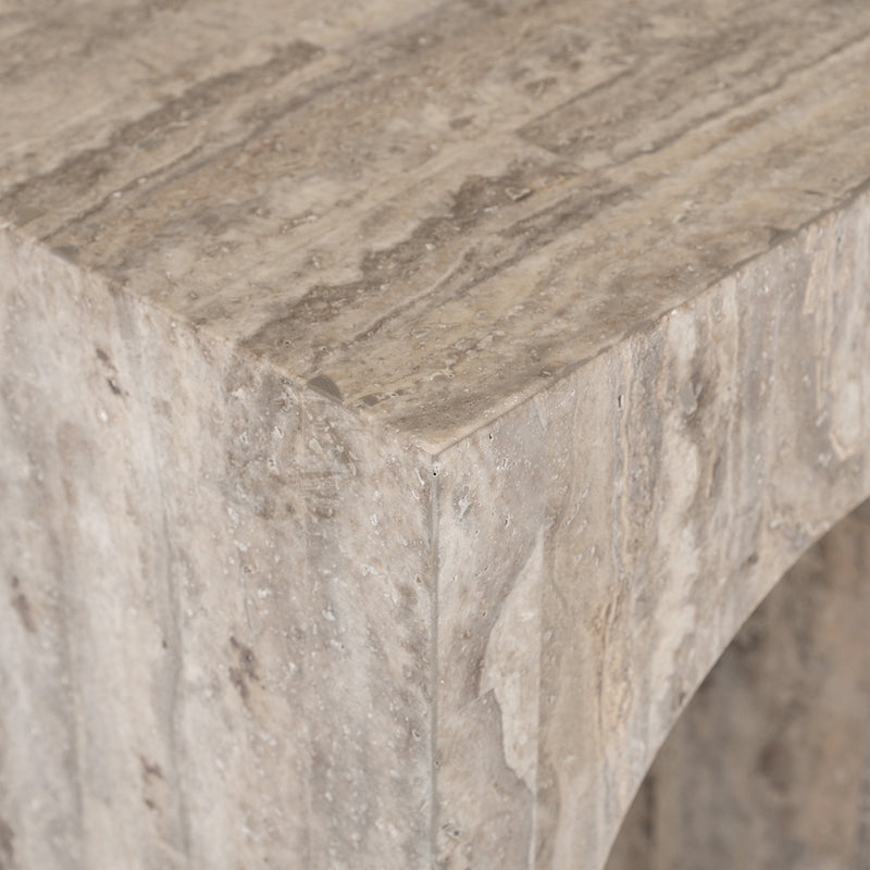 Wandtafel La Rague natural grey travertine (Grijs) - Majorr