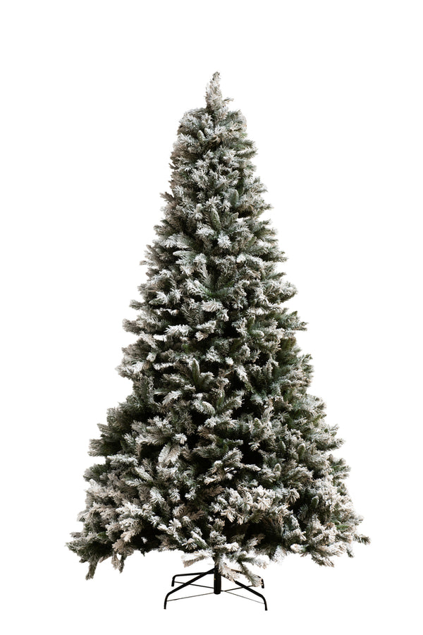 Christmas Tree Plastic Snowy Green Large - Majorr