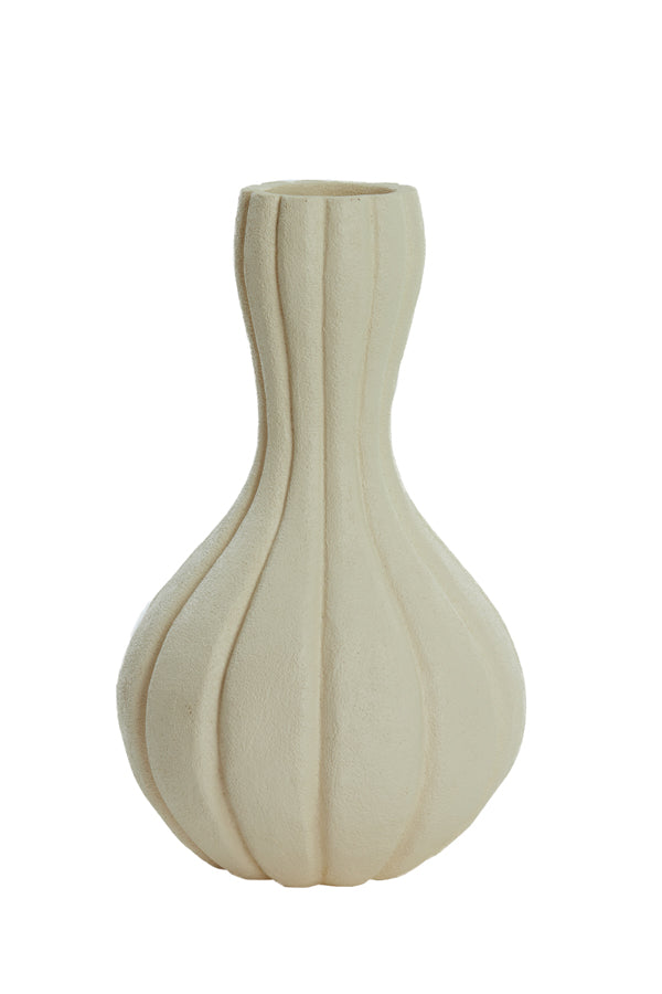 Vase deco 28,5x47,5 cm ZUCCA cream - Majorr