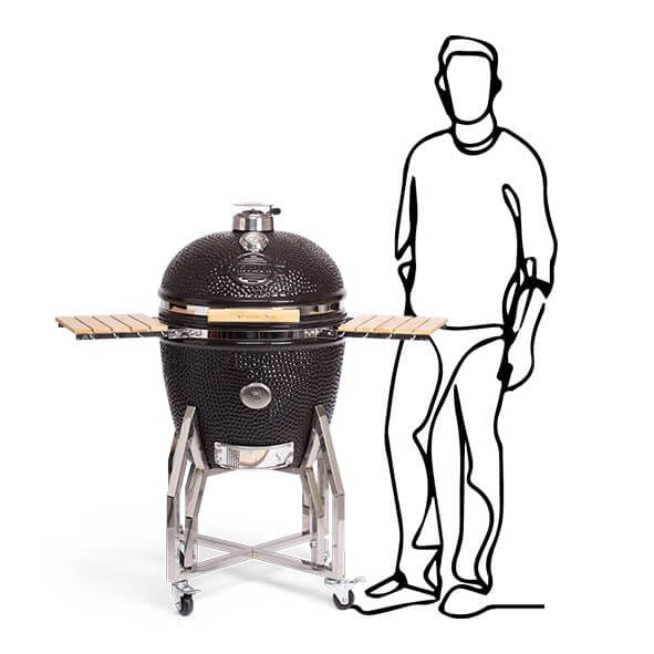 BBQ Kamado 22" XL met Onderstel en Zijtafels - Majorr