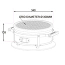 Shichirin Tafelgrill Rond - Majorr